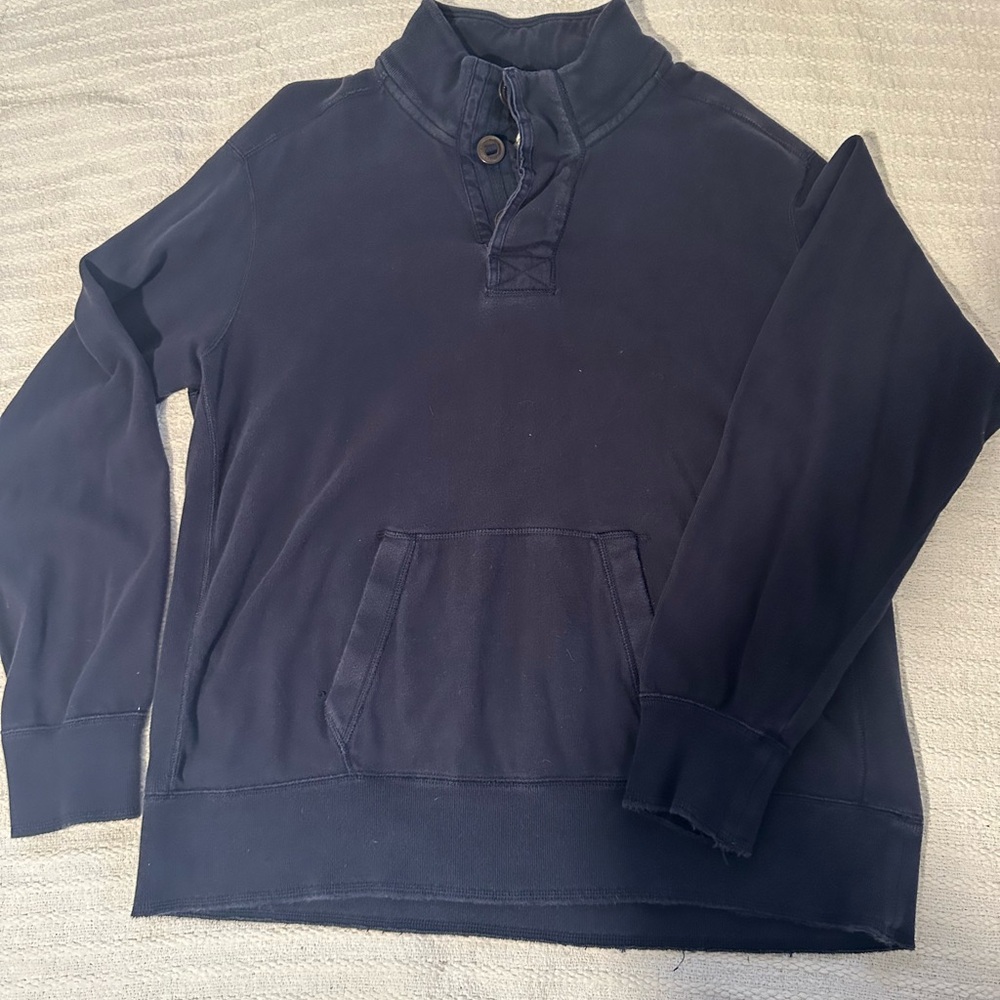 Eddie Bauer Navy Legend Wash Pullover